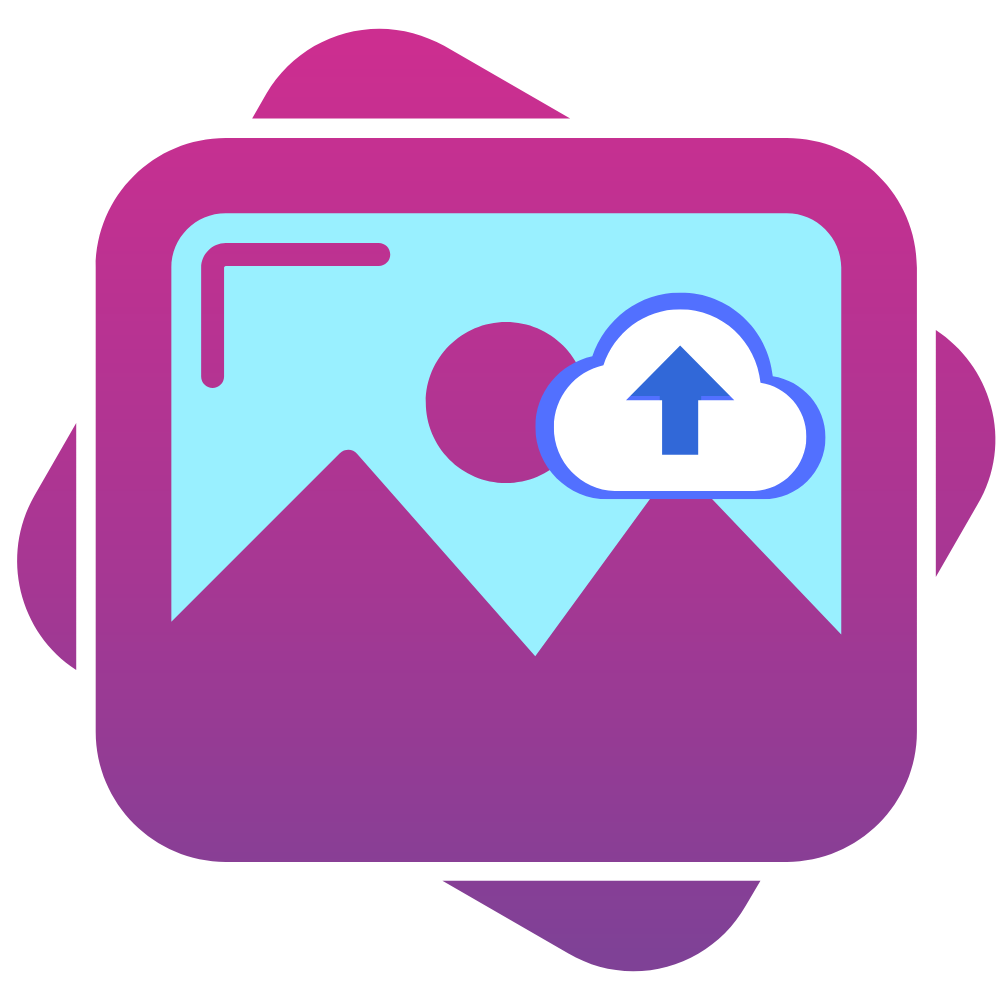 Upload icon for image file selection